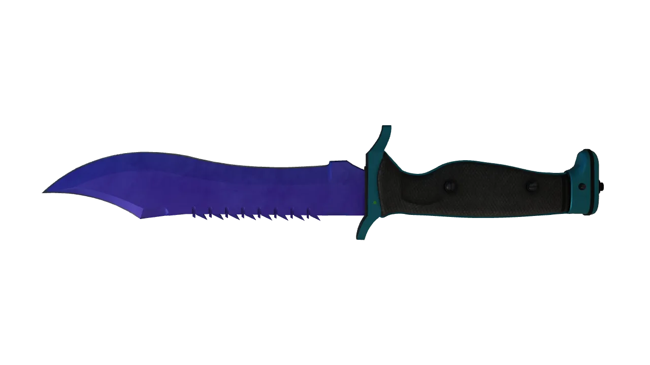 Bowie Knife | Doppler (Sapphire) seed #41, back