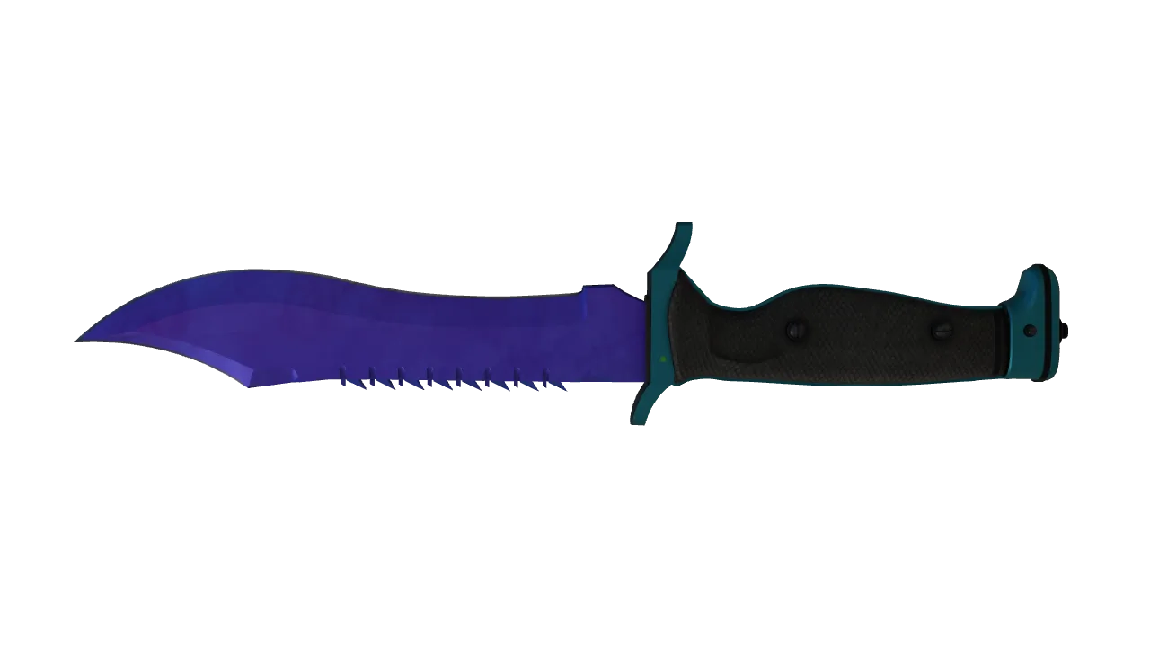 Bowie Knife | Doppler (Sapphire) seed #426, back