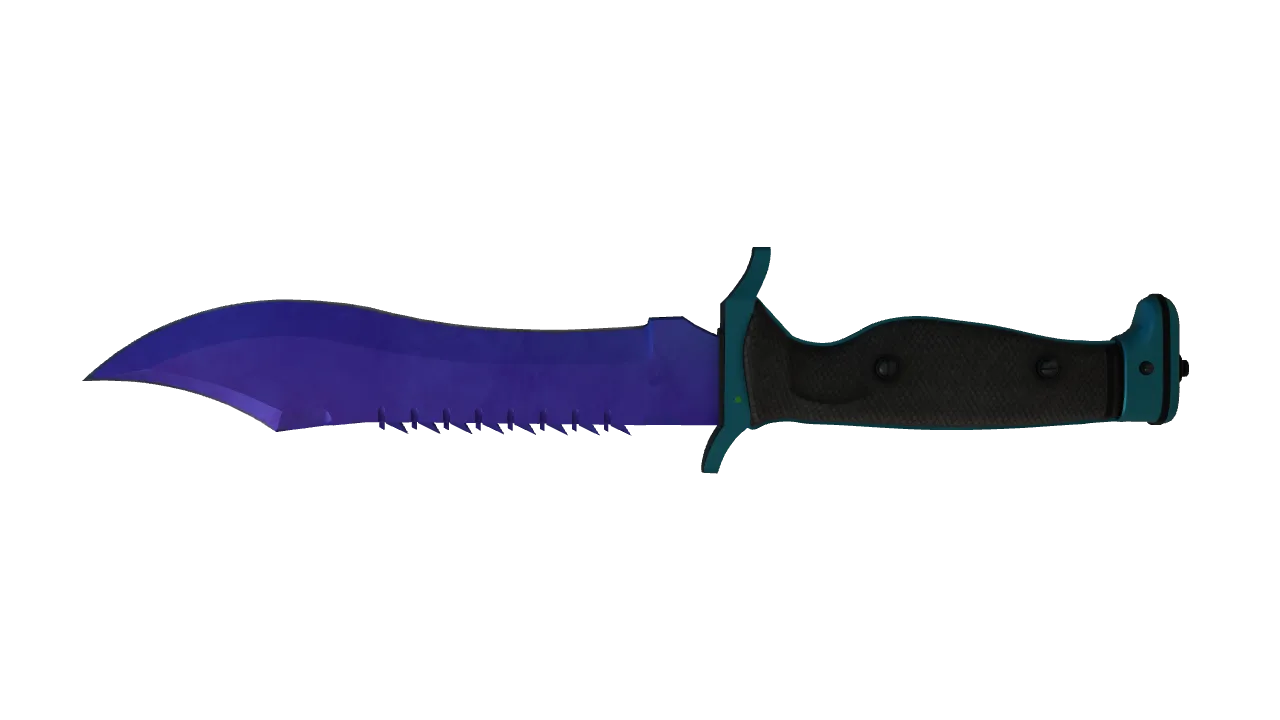 Bowie Knife | Doppler (Sapphire) seed #428, back