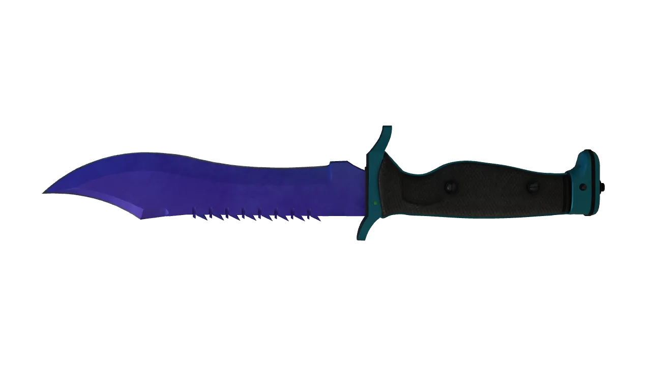 Bowie Knife | Doppler (Sapphire) seed #449, back