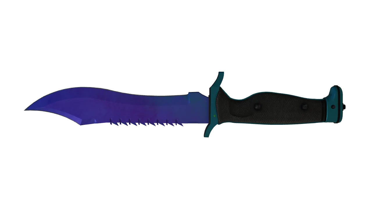 Bowie Knife | Doppler (Sapphire) seed #502, back