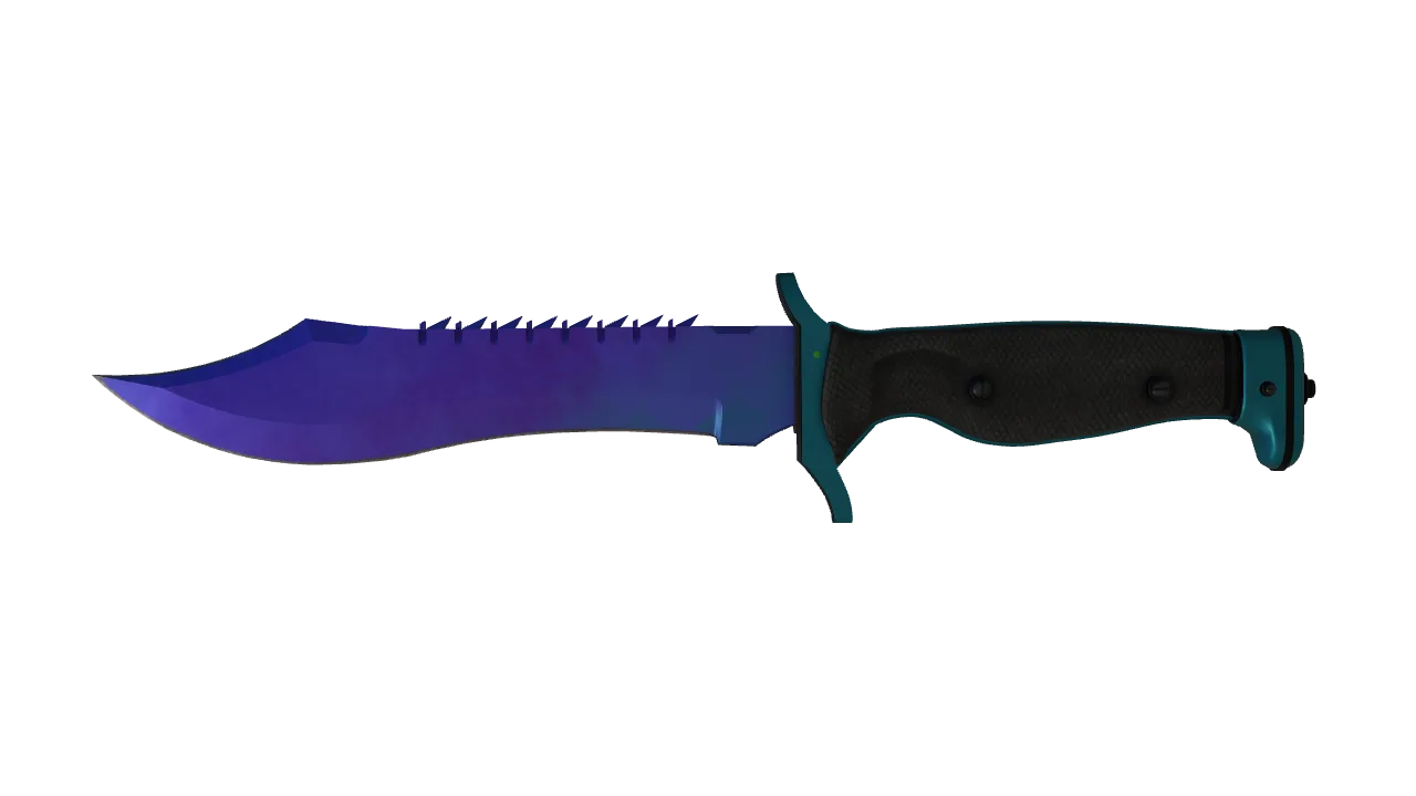 Bowie Knife | Doppler (Sapphire) seed #502, front