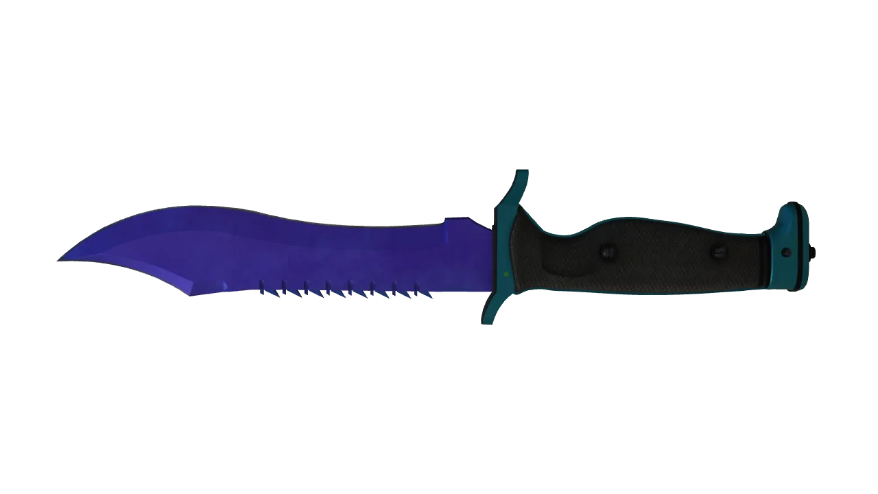 Bowie Knife | Doppler (Sapphire) seed #505, back