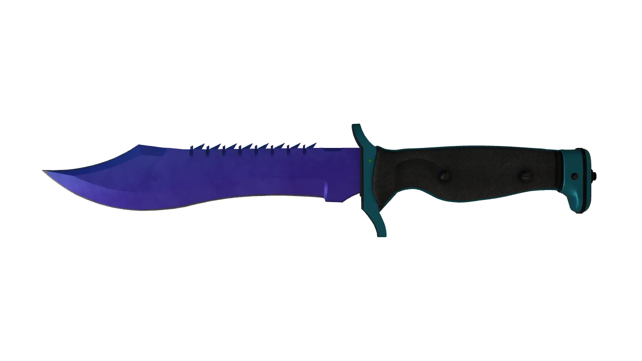 Bowie Knife | Doppler (Sapphire) seed #542, front