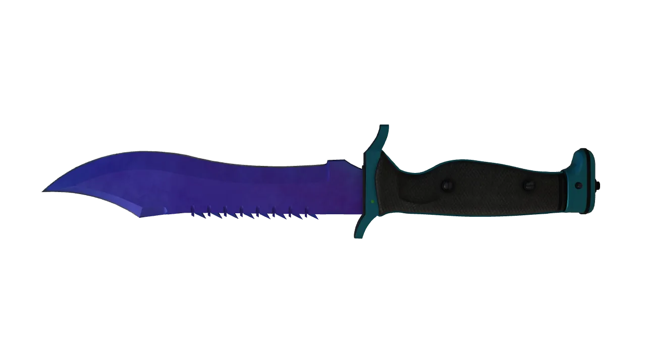 Bowie Knife | Doppler (Sapphire) seed #544, back