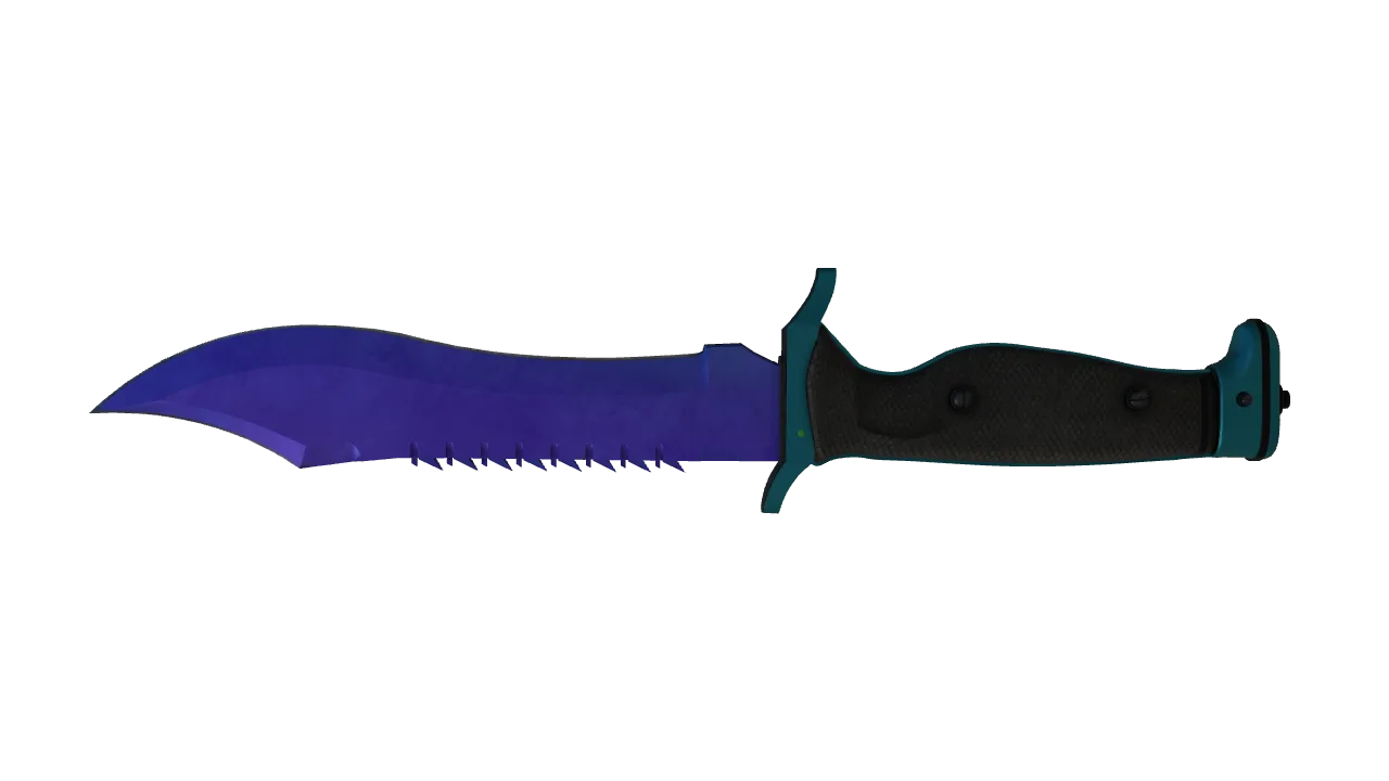 Bowie Knife | Doppler (Sapphire) seed #550, back
