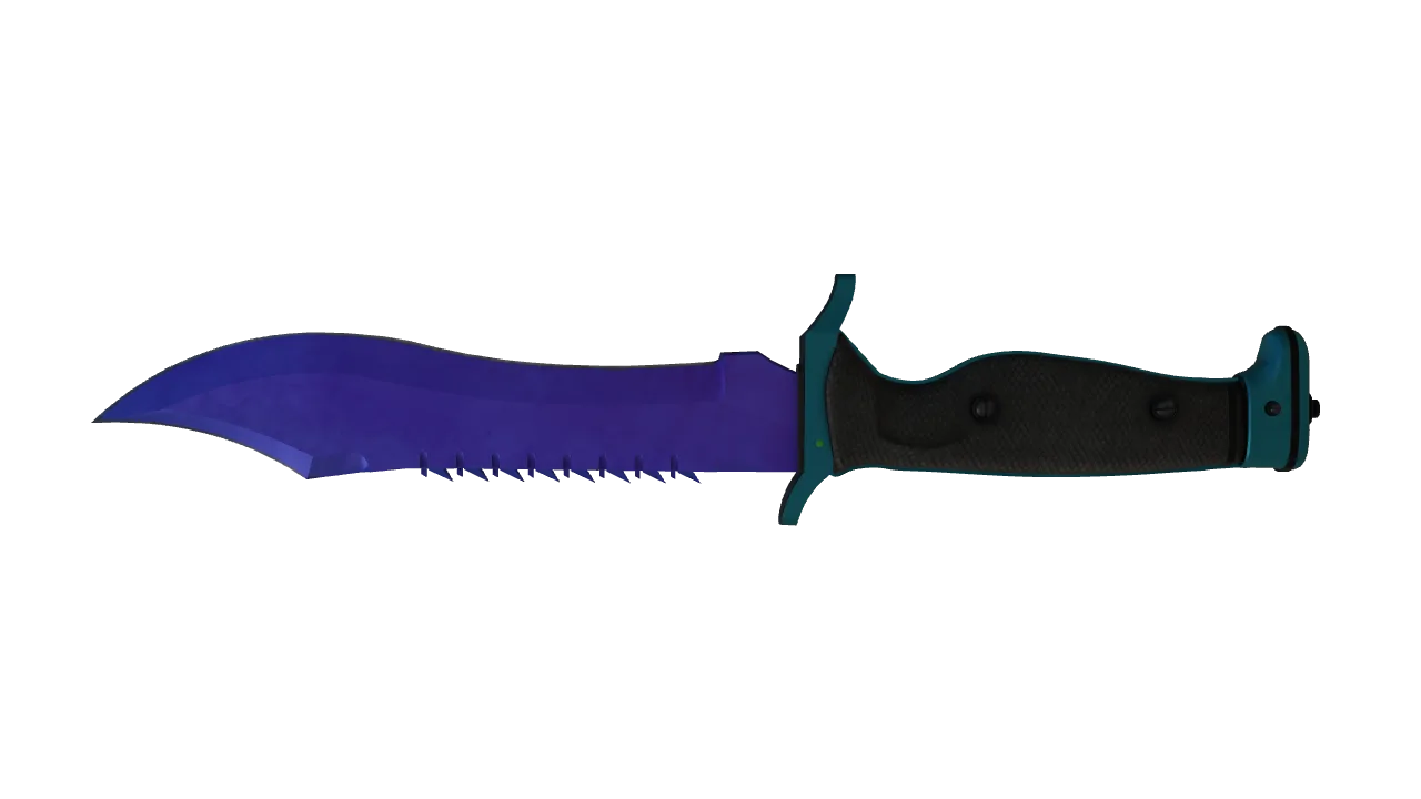 Bowie Knife | Doppler (Sapphire) seed #562, back