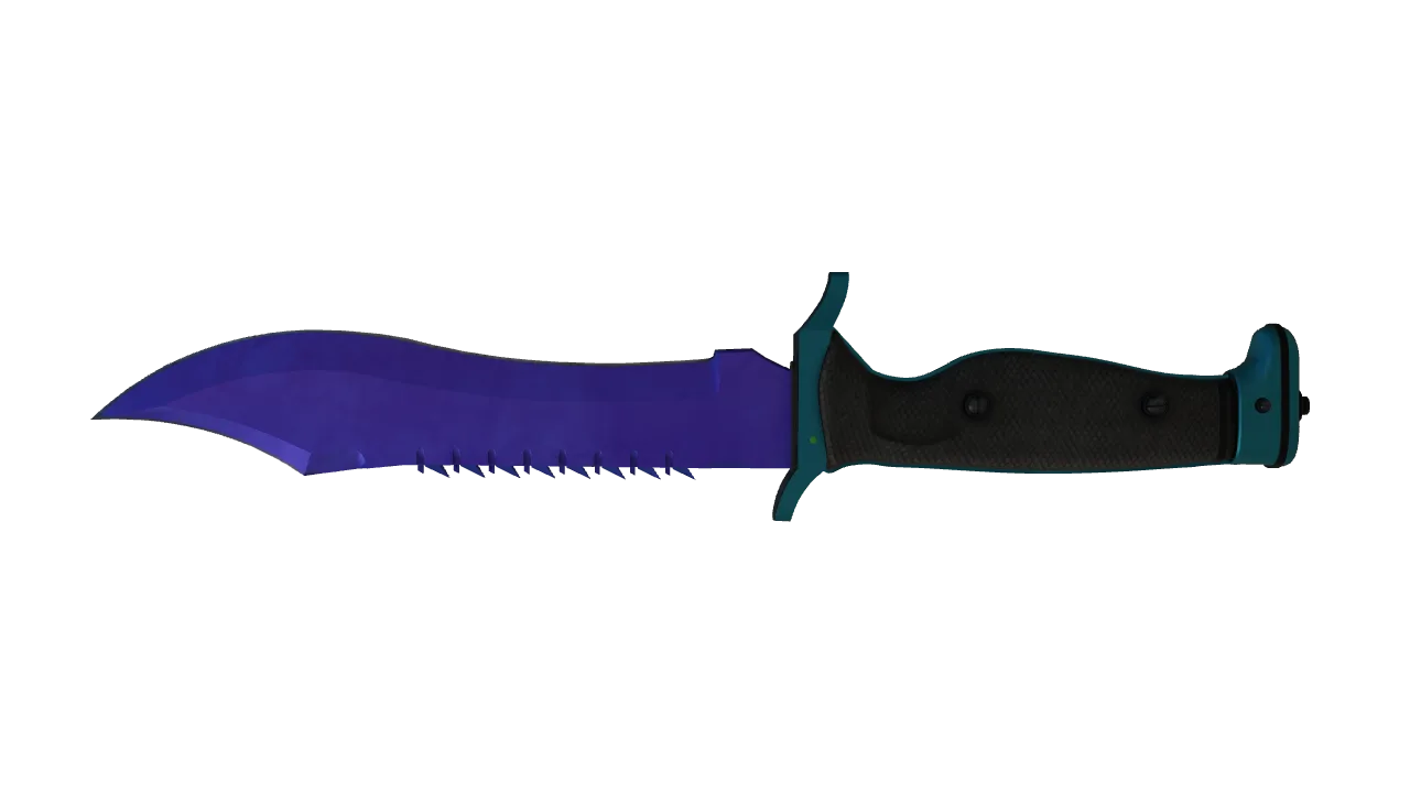 Bowie Knife | Doppler (Sapphire) seed #609, back