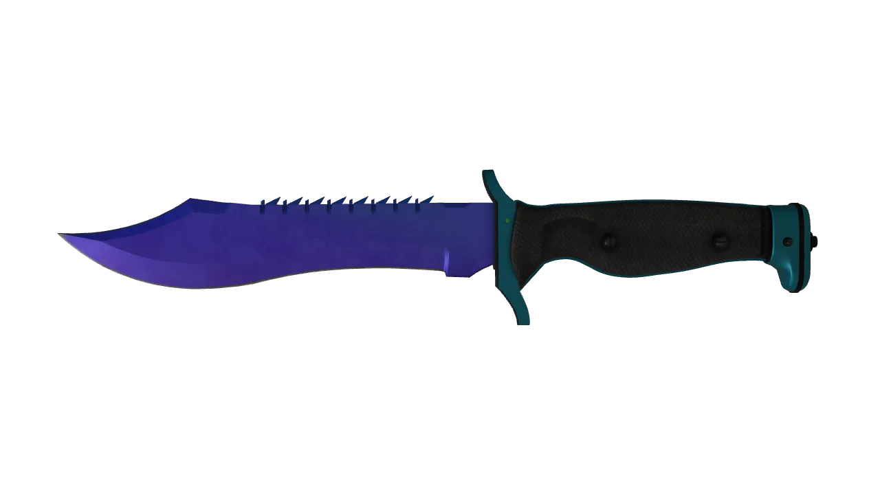 Bowie Knife | Doppler (Sapphire) seed #618, front
