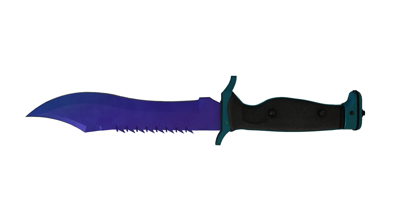 Bowie Knife | Doppler (Sapphire) seed #621, back