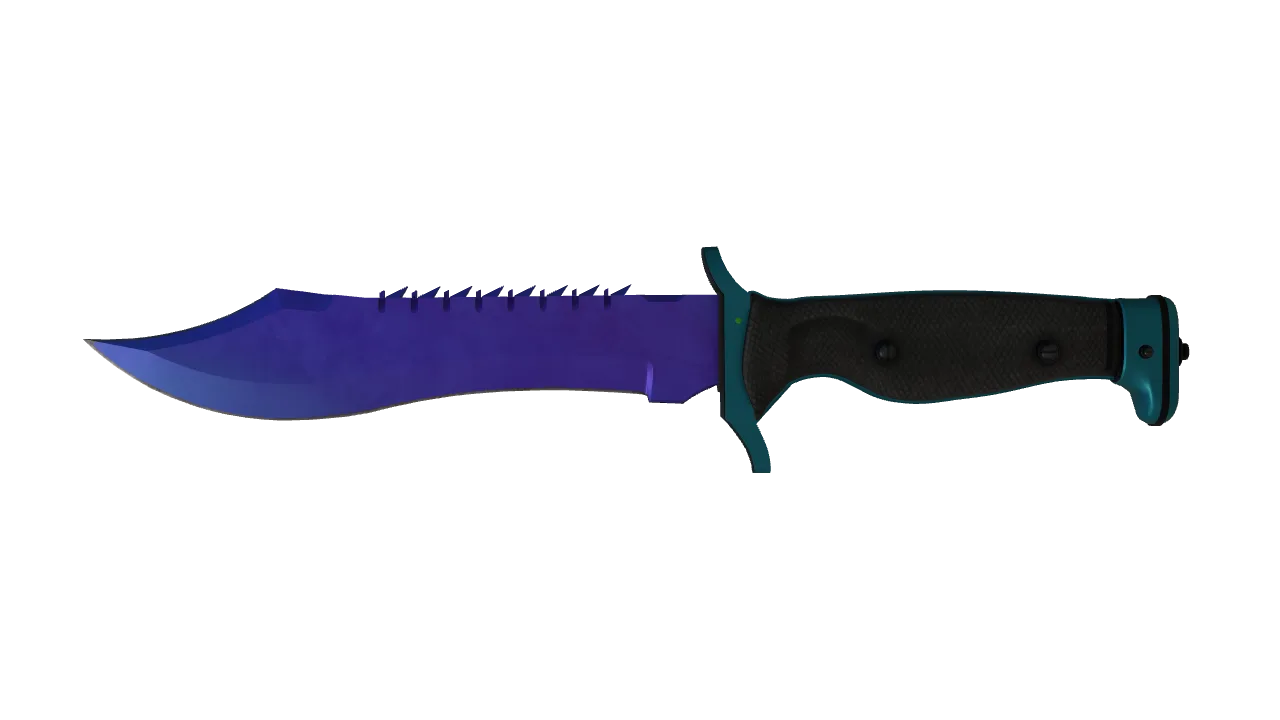 Bowie Knife | Doppler (Sapphire) seed #621, front