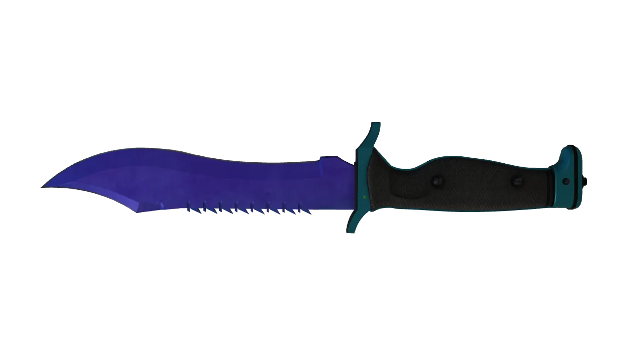 Bowie Knife | Doppler (Sapphire) seed #622, back