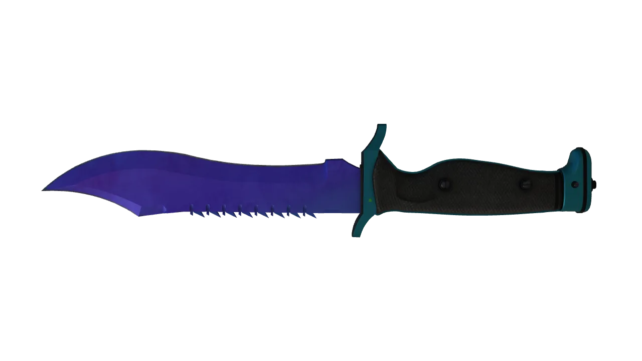 Bowie Knife | Doppler (Sapphire) seed #643, back