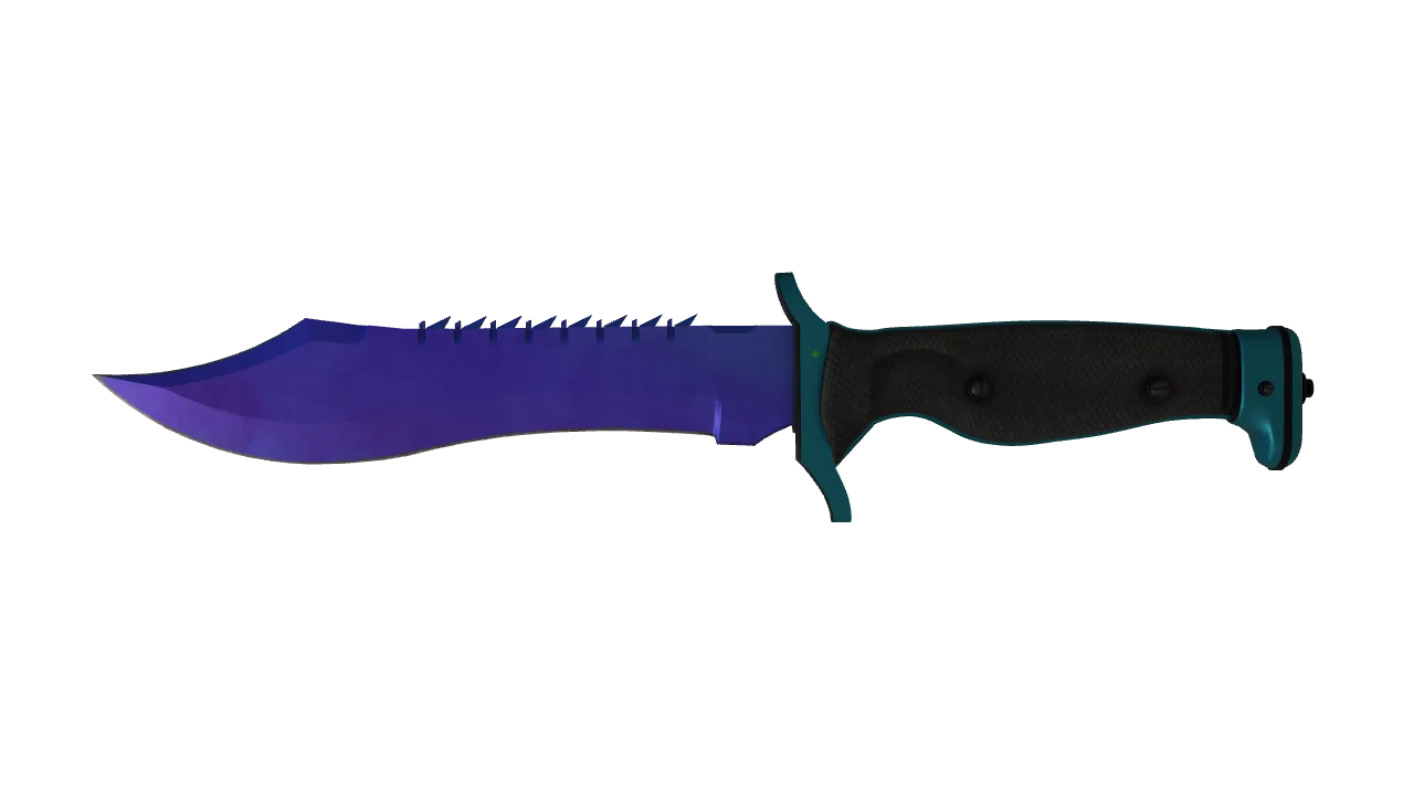 Bowie Knife | Doppler (Sapphire) seed #643, front