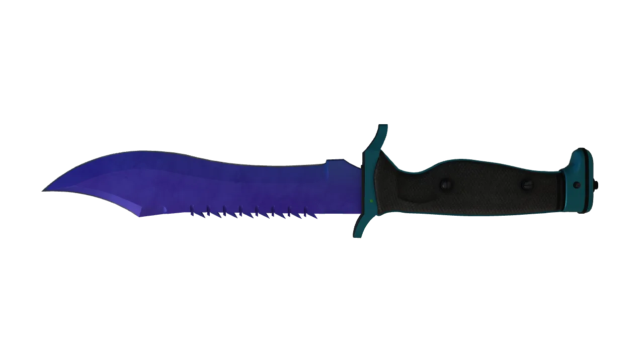 Bowie Knife | Doppler (Sapphire) seed #648, back