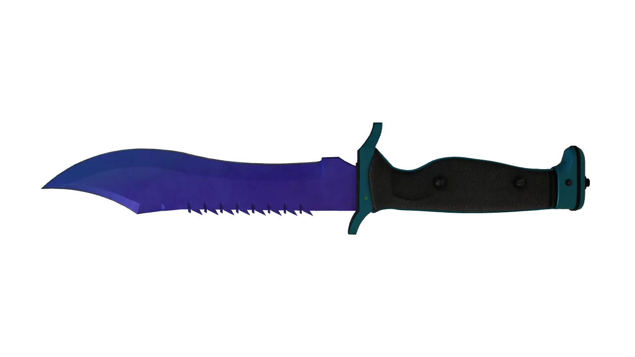 Bowie Knife | Doppler (Sapphire) seed #660, back