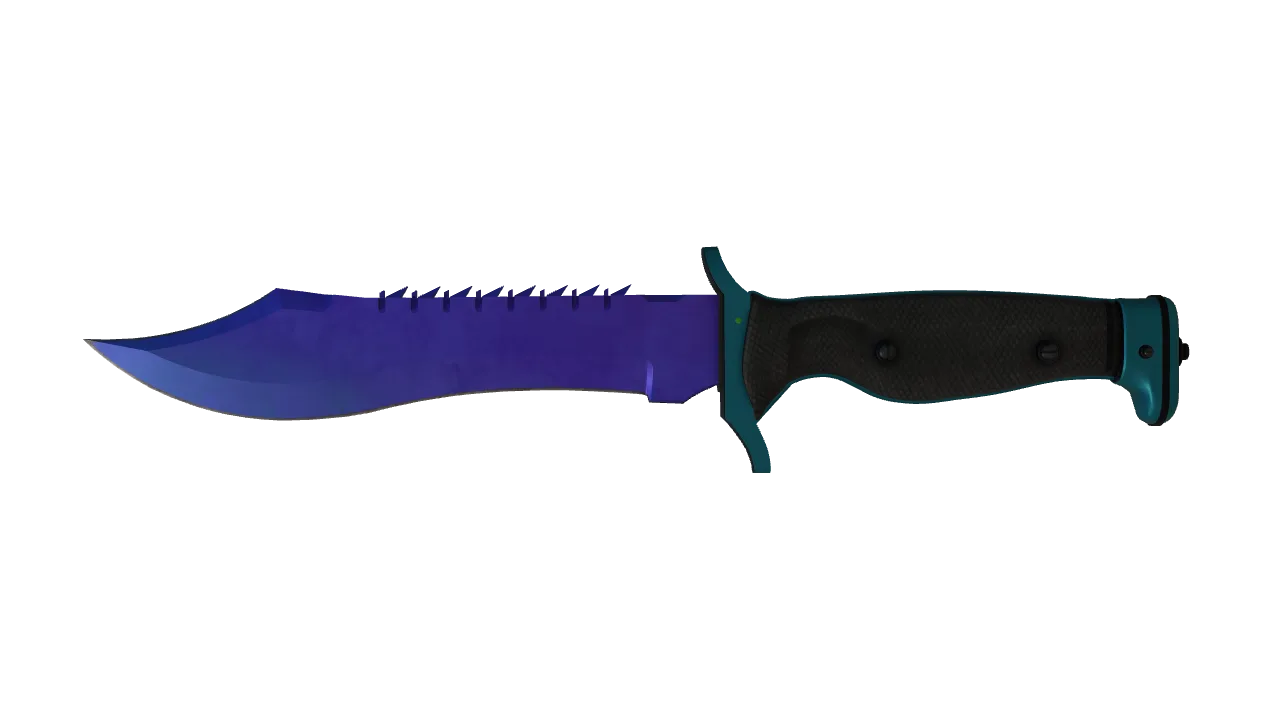 Bowie Knife | Doppler (Sapphire) seed #660, front