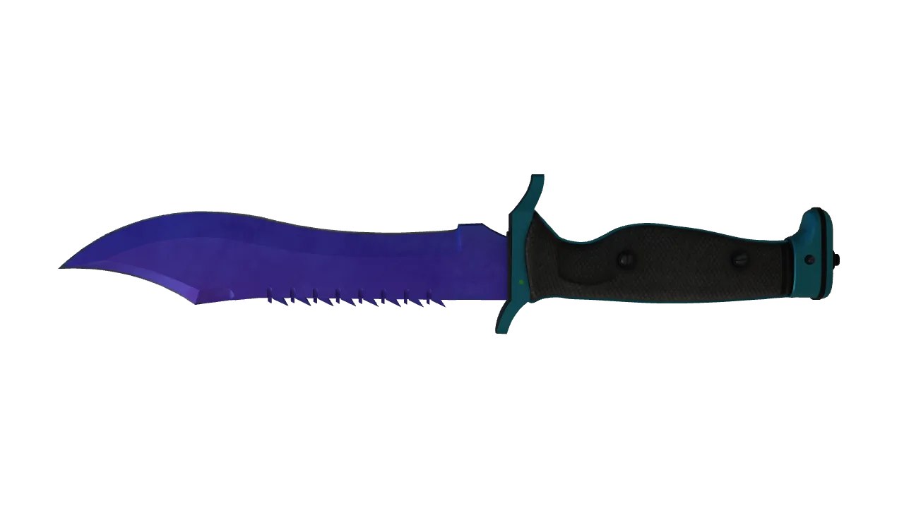 Bowie Knife | Doppler (Sapphire) seed #664, back