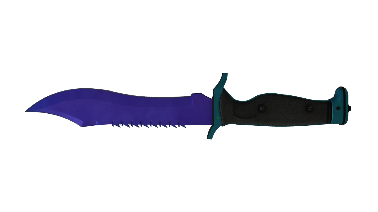 Bowie Knife | Doppler (Sapphire) seed #671, back