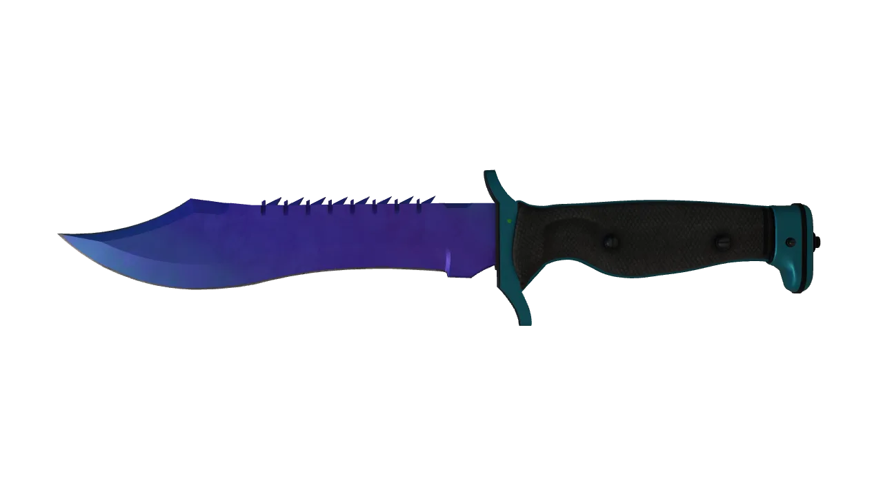 Bowie Knife | Doppler (Sapphire) seed #696, front
