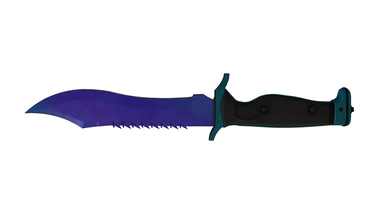 Bowie Knife | Doppler (Sapphire) seed #703, back