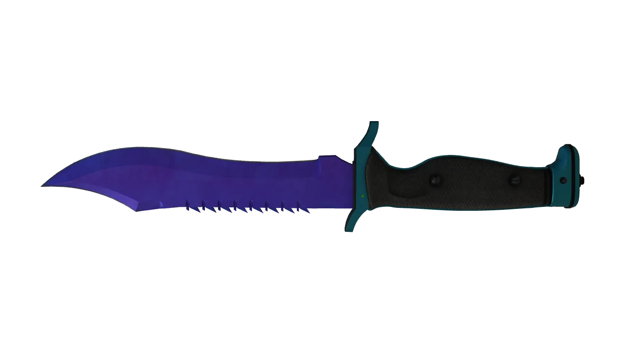 Bowie Knife | Doppler (Sapphire) seed #704, back