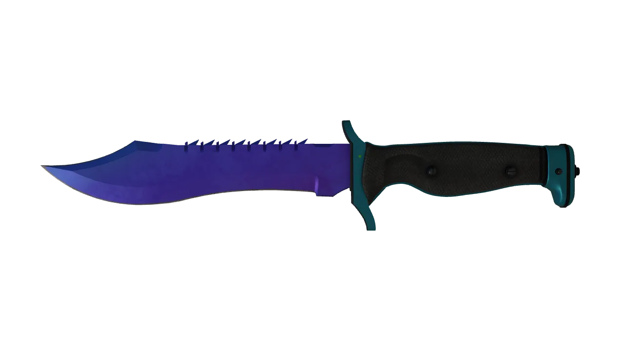 Bowie Knife | Doppler (Sapphire) seed #739, front