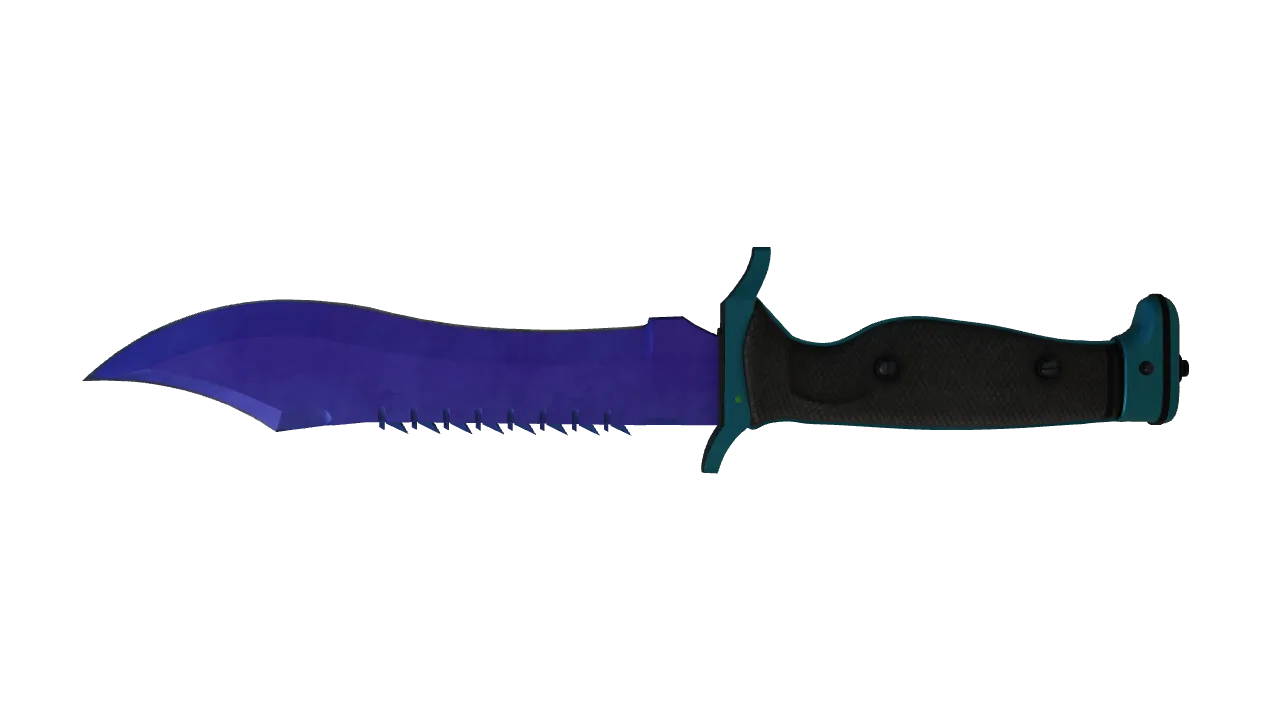 Bowie Knife | Doppler (Sapphire) seed #748, back