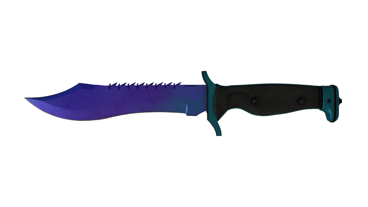 Bowie Knife | Doppler (Sapphire) seed #77, front