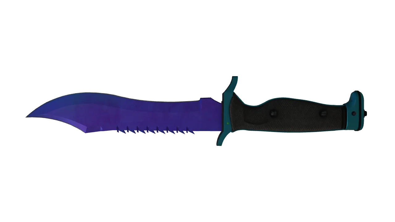 Bowie Knife | Doppler (Sapphire) seed #771, back