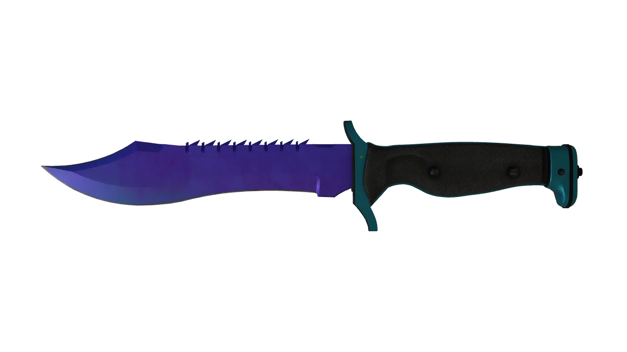 Bowie Knife | Doppler (Sapphire) seed #771, front
