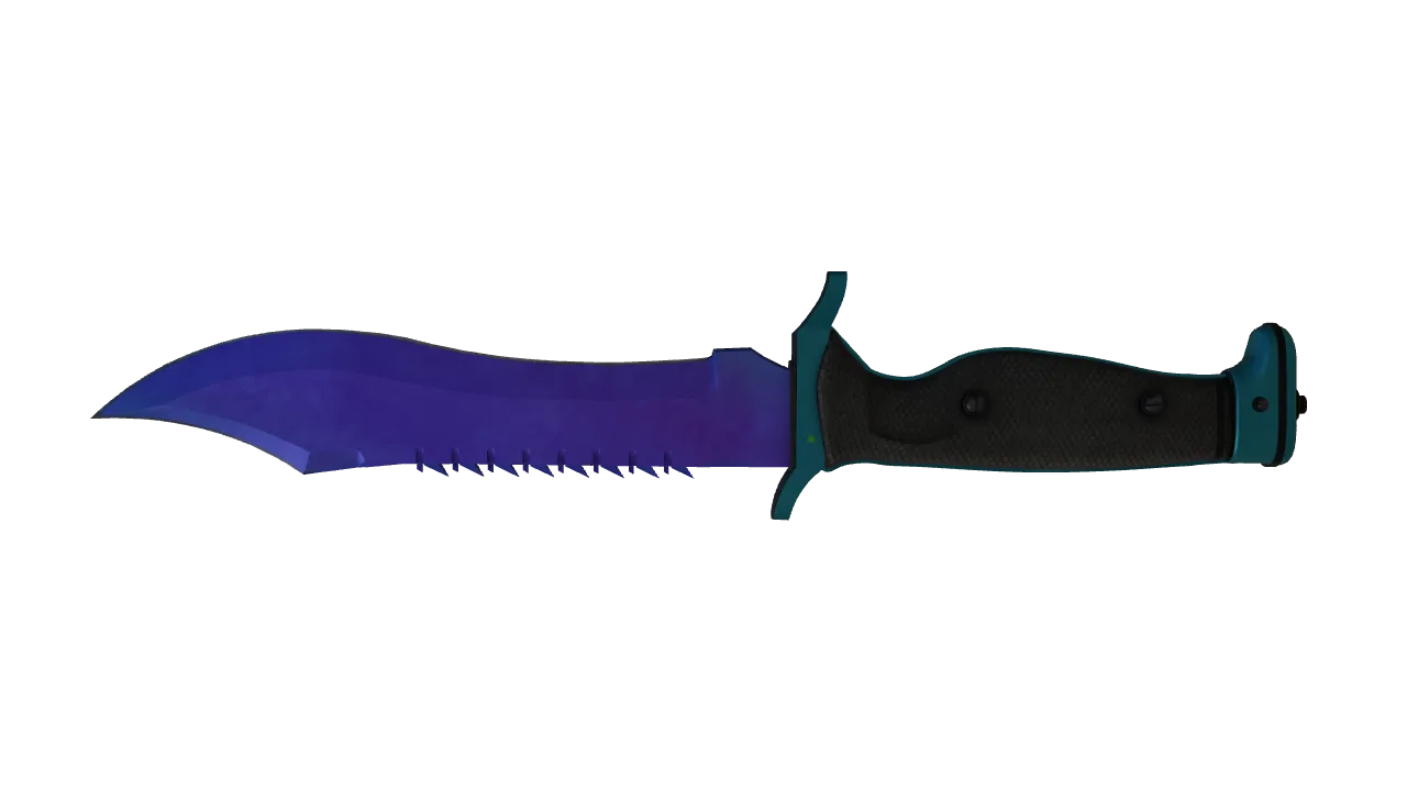Bowie Knife | Doppler (Sapphire) seed #784, back
