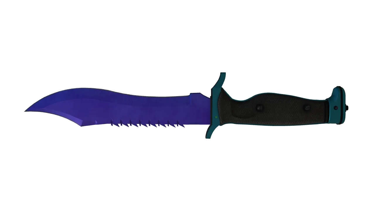 Bowie Knife | Doppler (Sapphire) seed #807, back