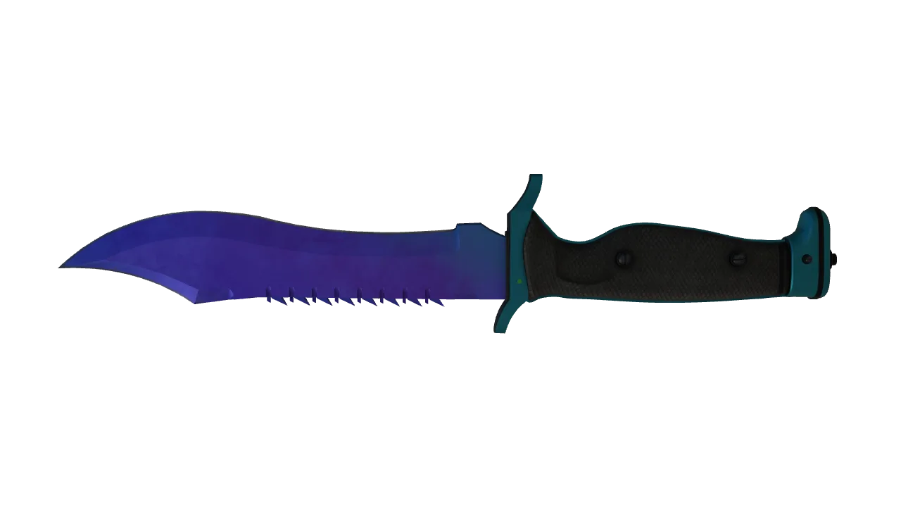 Bowie Knife | Doppler (Sapphire) seed #83, back