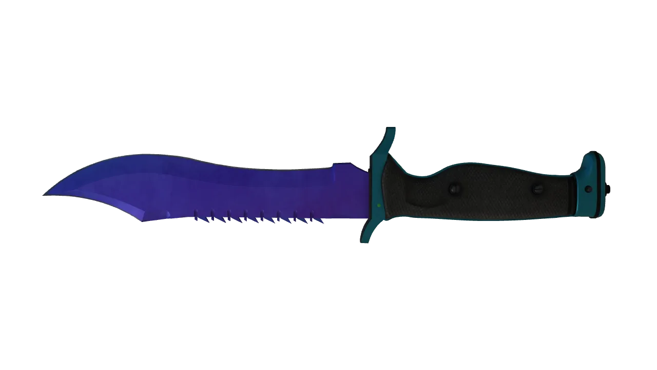 Bowie Knife | Doppler (Sapphire) seed #832, back