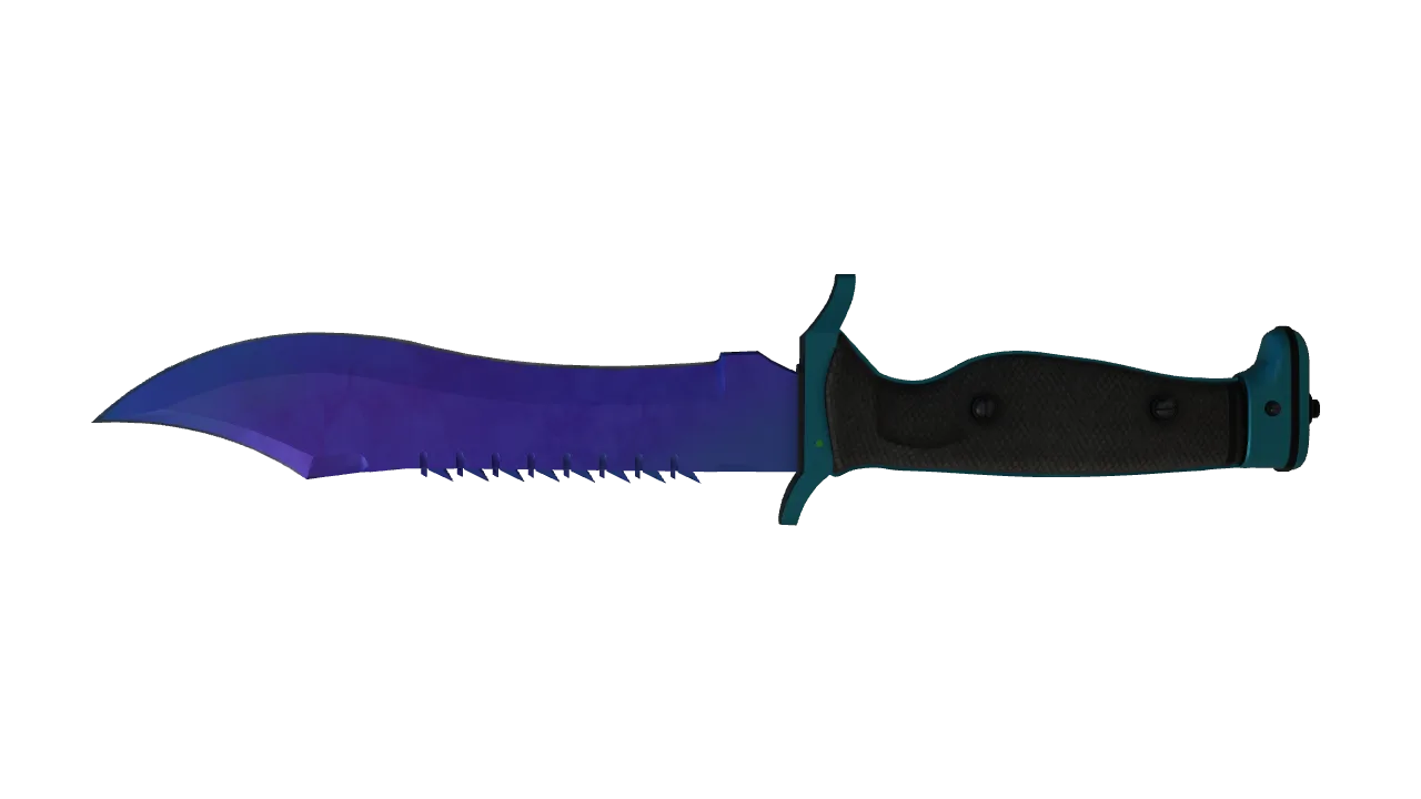 Bowie Knife | Doppler (Sapphire) seed #836, back
