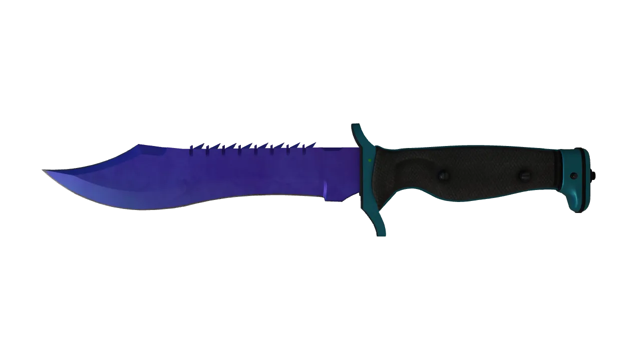 Bowie Knife | Doppler (Sapphire) seed #874, front