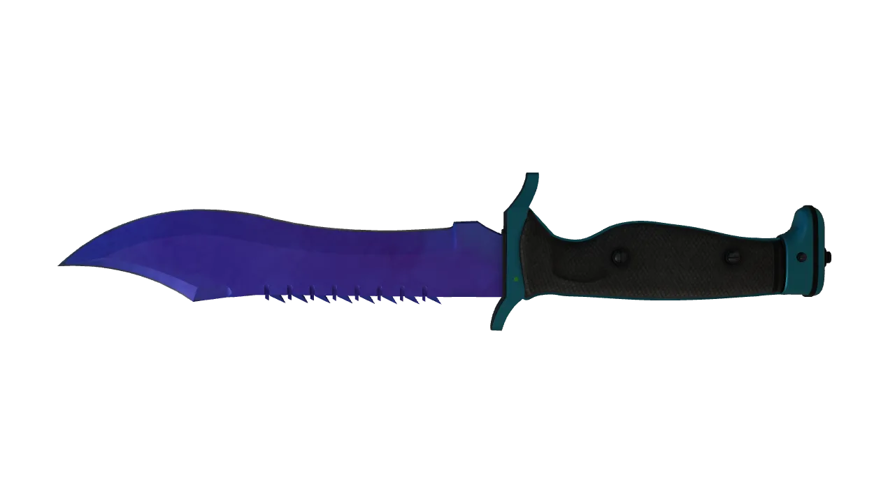 Bowie Knife | Doppler (Sapphire) seed #890, back
