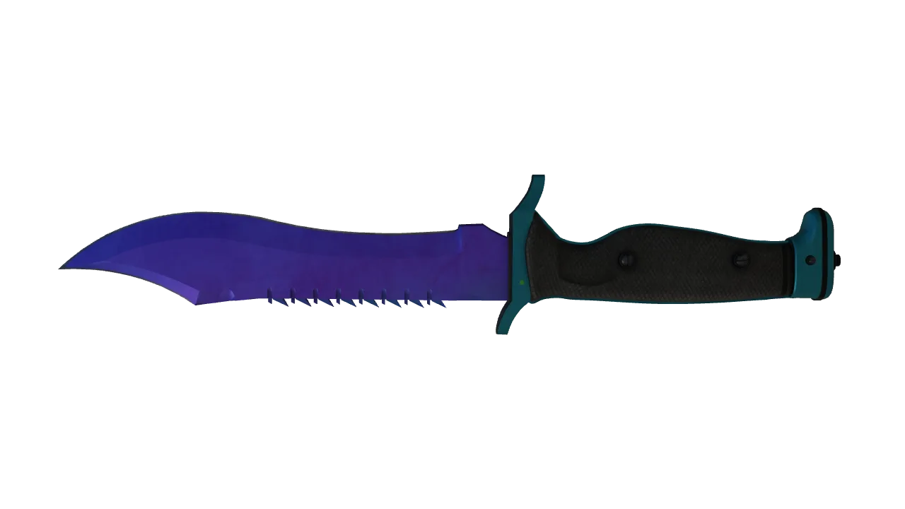 Bowie Knife | Doppler (Sapphire) seed #923, back