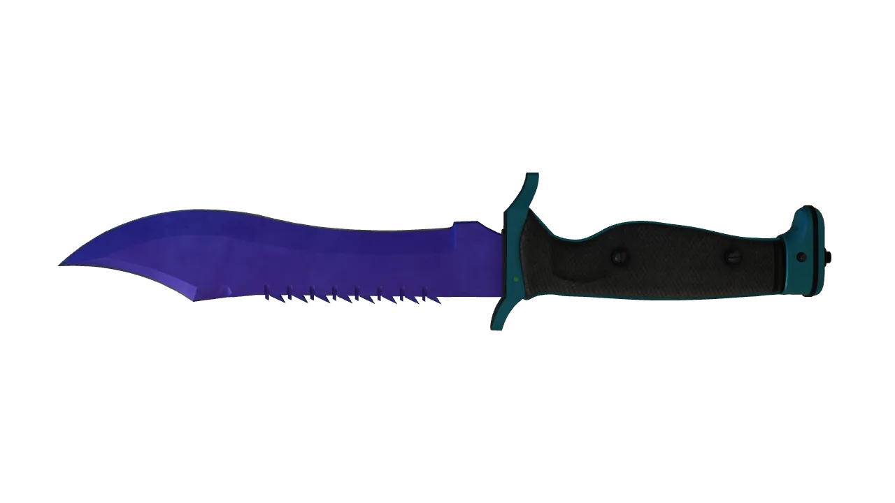 Bowie Knife | Doppler (Sapphire) seed #961, back