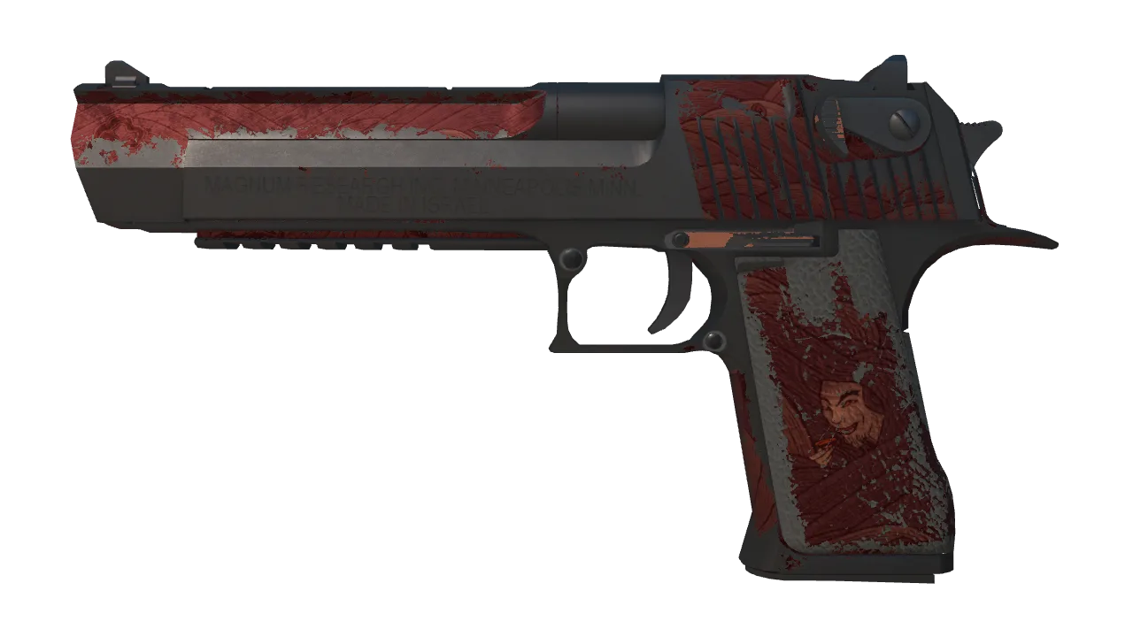 Desert Eagle | Sunset Storm 弐 (Battle-Scarred) — Dust II light, front