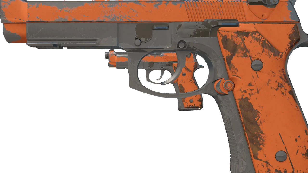 Dual Berettas | Demolition (Well-Worn) — Dust II light, front