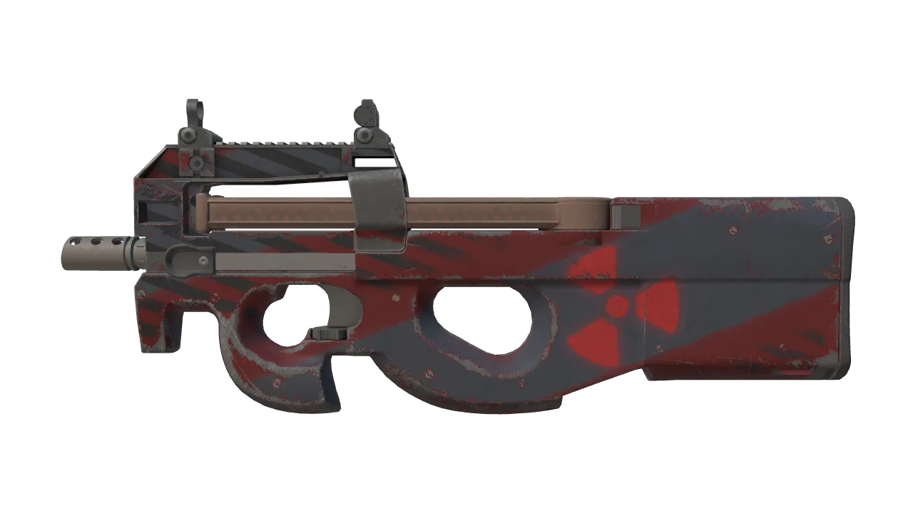 Souvenir P90 | Fallout Warning (Field-Tested) — Dust II light, front