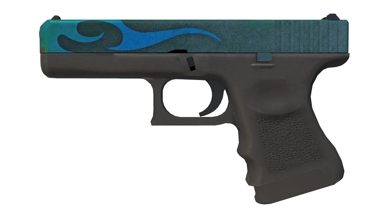 Souvenir Glock-18 | Bunsen Burner (Battle-Scarred) — Dust II light, front