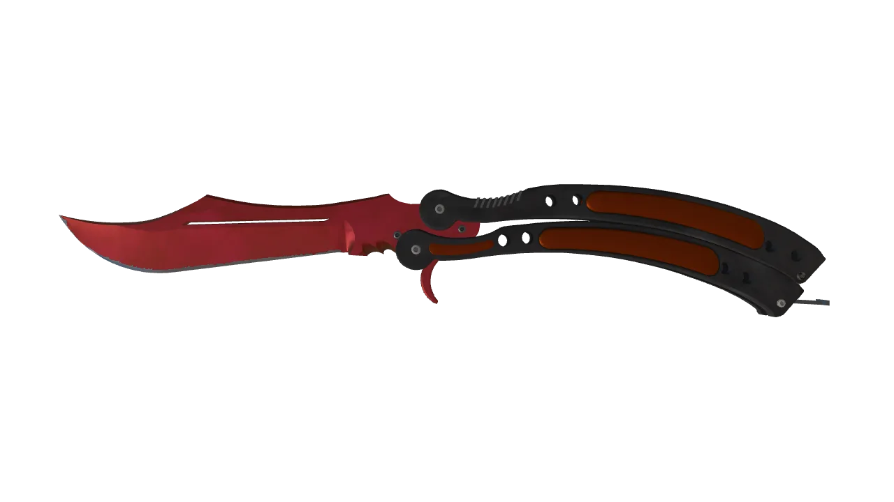 Butterfly Knife | Doppler (Ruby) seed #348, front