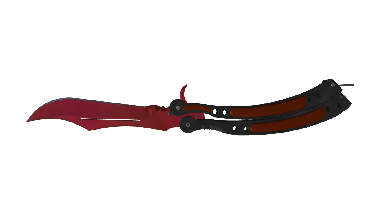 Butterfly Knife | Doppler (Ruby) seed #477, back
