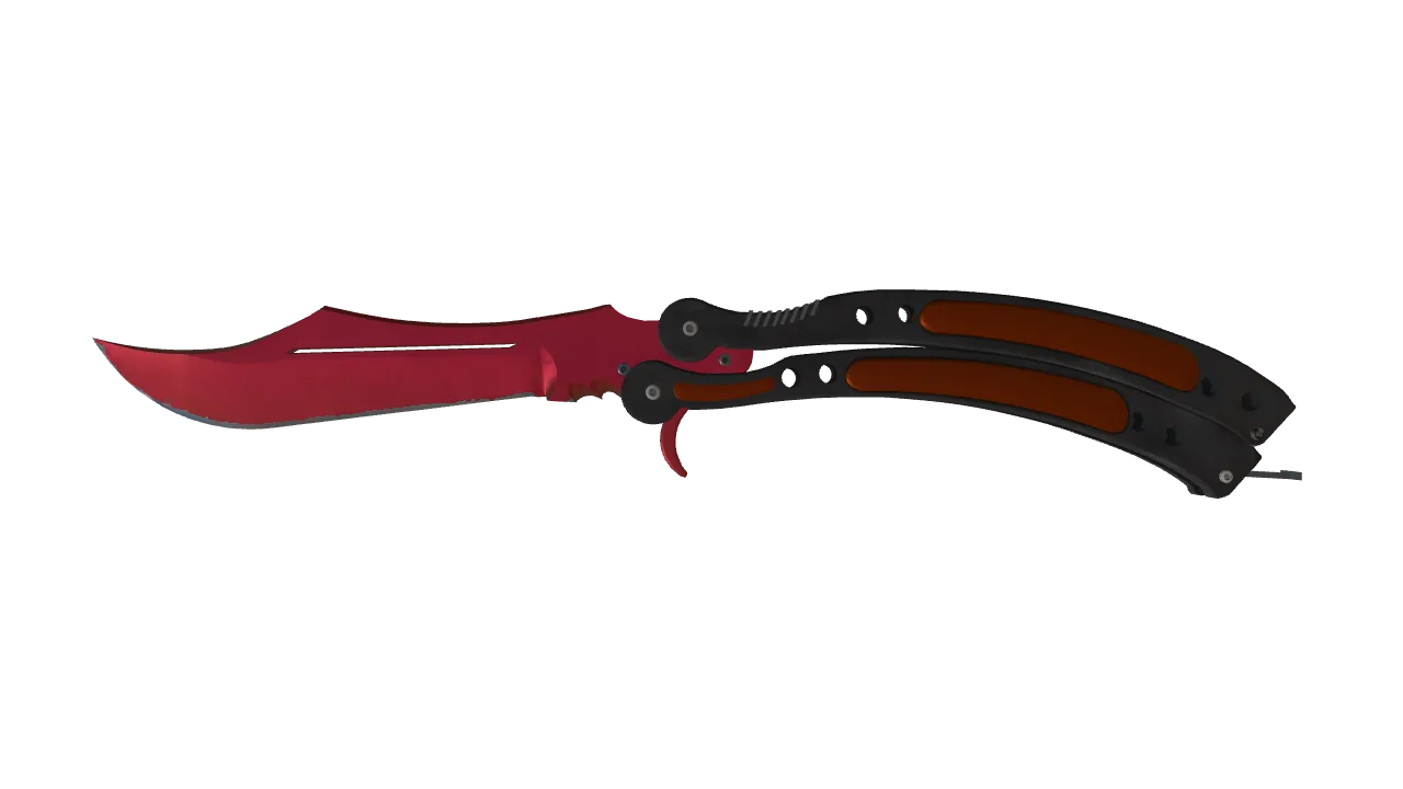 Butterfly Knife | Doppler (Ruby) seed #609, front