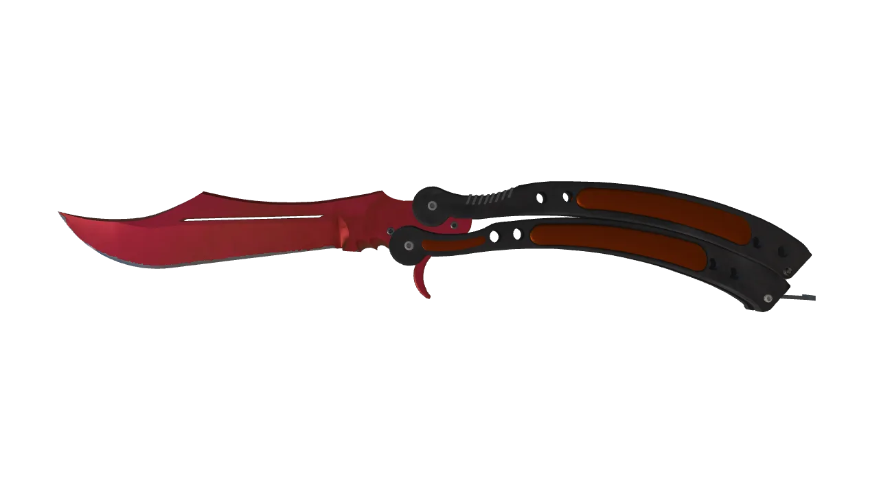 Butterfly Knife | Doppler (Ruby) seed #72, front