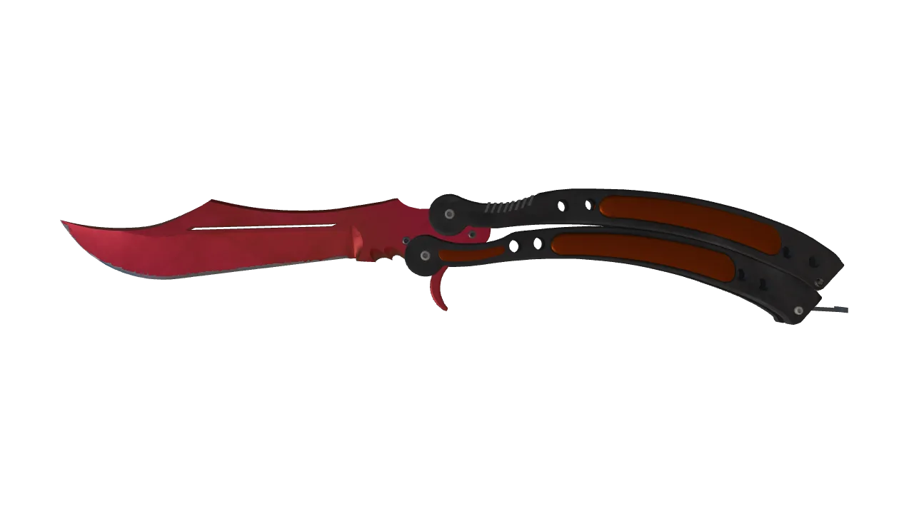 Butterfly Knife | Doppler (Ruby) seed #877, front