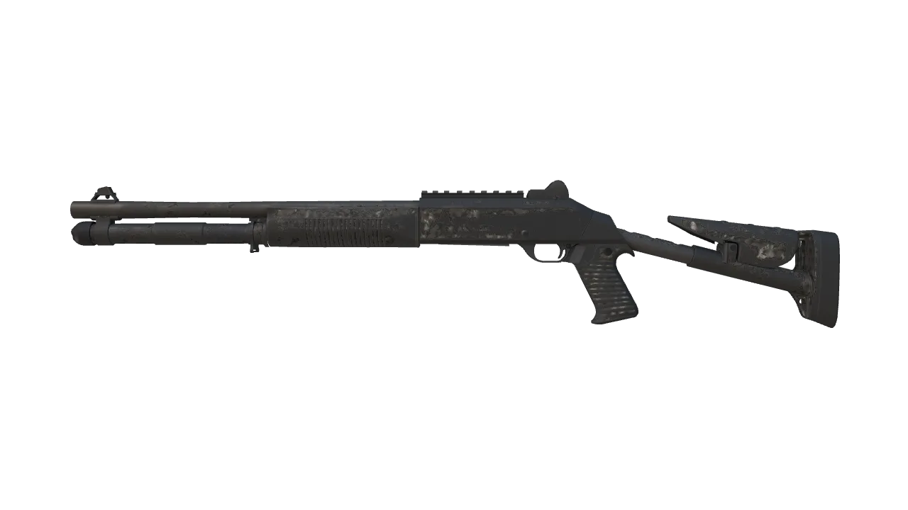 Souvenir XM1014 | Urban Perforated (Battle-Scarred) — Dust II light, front